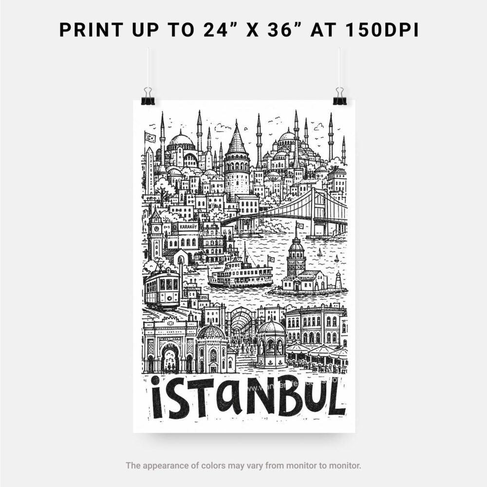 06 - Istanbul City Art - Pencil Style Art - Digital Download - Print Size.jpg 06 - Istanbul City Art - Pencil Style Art - Digital Download - Print Size.jpg