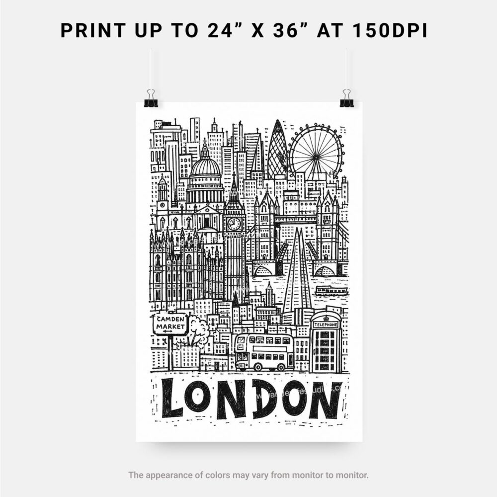 06 - London City Art - Pencil Style Art - Digital Download - Print Size.jpg 06 - London City Art - Pencil Style Art - Digital Download - Print Size.jpg