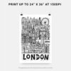 06 - London City Art - Pencil Style Art - Digital Download - Print Size.jpg