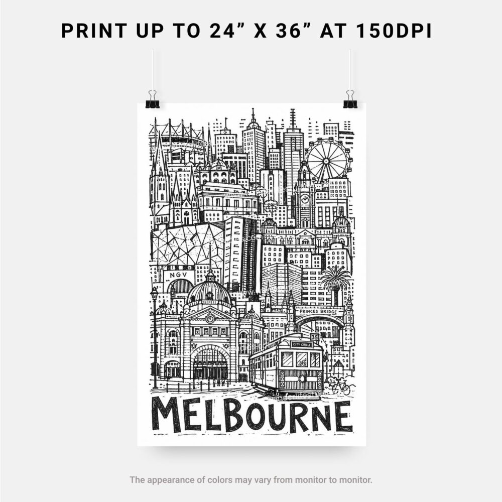 06 - Melbourne City Art - Pencil Style Art - Digital Download - Print Size.jpg 06 - Melbourne City Art - Pencil Style Art - Digital Download - Print Size.jpg