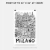 06 - Milano City Art - Pencil Style Art - Digital Download - Print Size.jpg