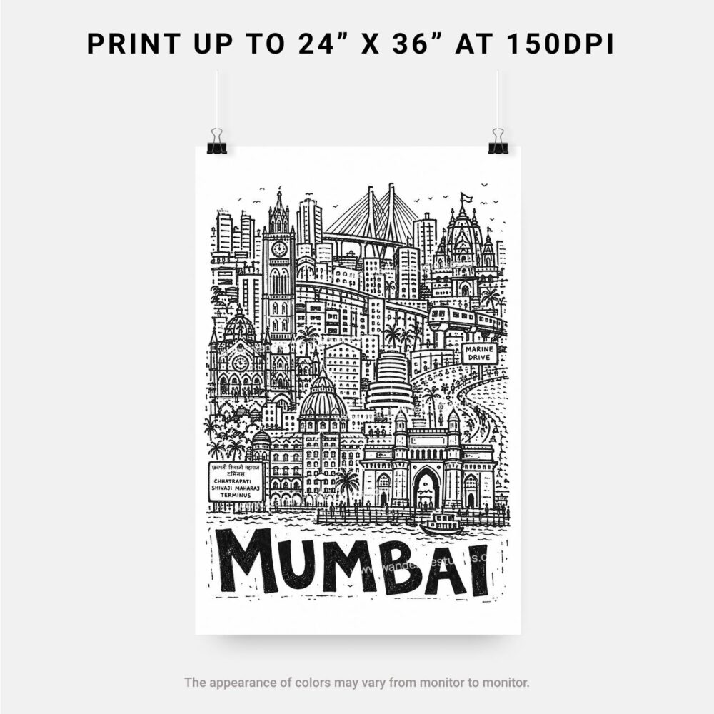 06 - Mumbai City Art - Pencil Style Art - Digital Download - Print Size.jpg 06 - Mumbai City Art - Pencil Style Art - Digital Download - Print Size.jpg