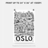 06 - Oslo City Art - Pencil Style Art - Digital Download - Print Size.jpg