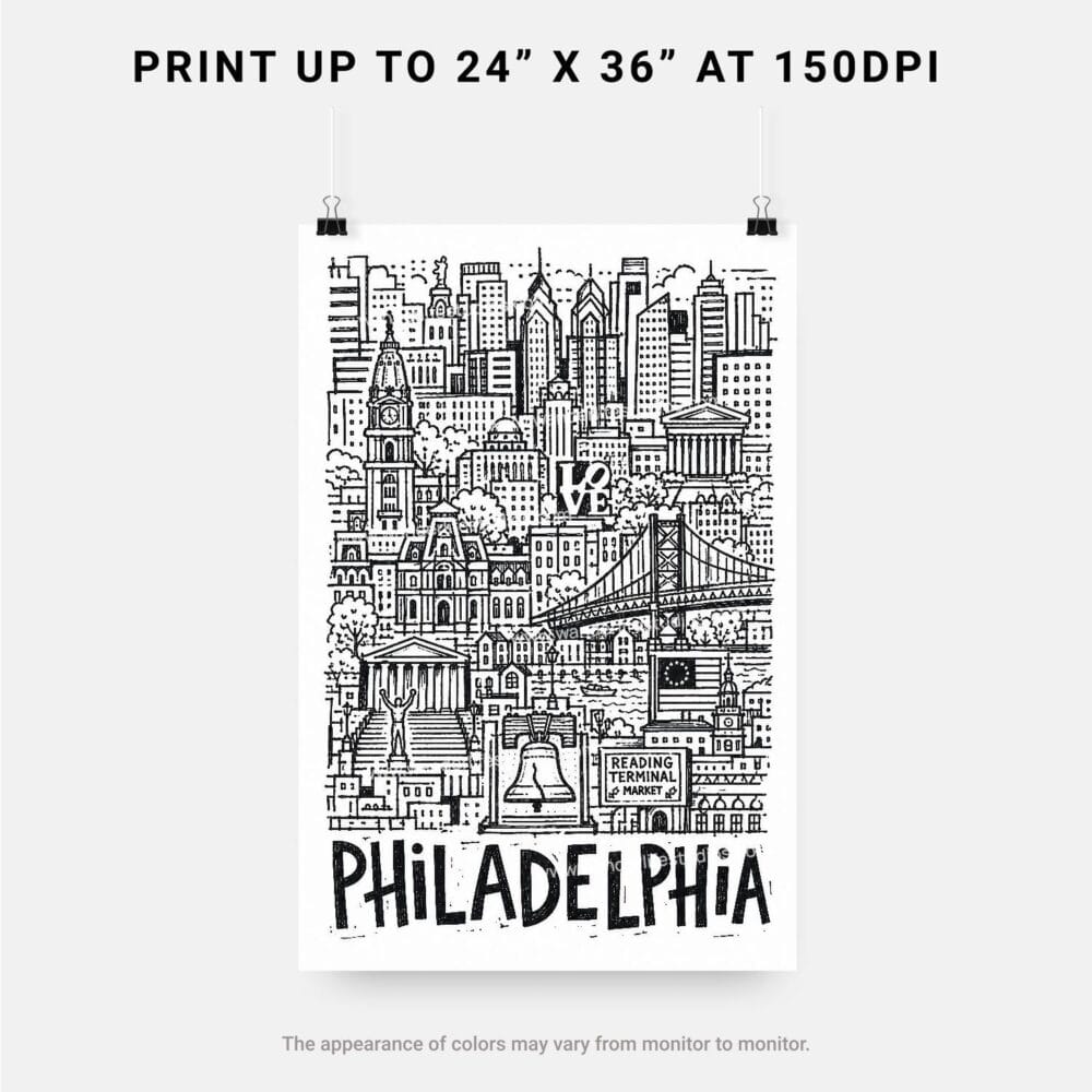 06 - Philadelphia City Art - Pencil Style Art - Digital Download - Print Size.jpg 06 - Philadelphia City Art - Pencil Style Art - Digital Download - Print Size.jpg