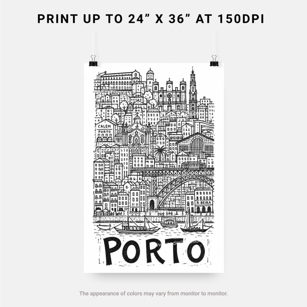 06 - Porto City Art - Pencil Style Art - Digital Download - Print Size.jpg 06 - Porto City Art - Pencil Style Art - Digital Download - Print Size.jpg