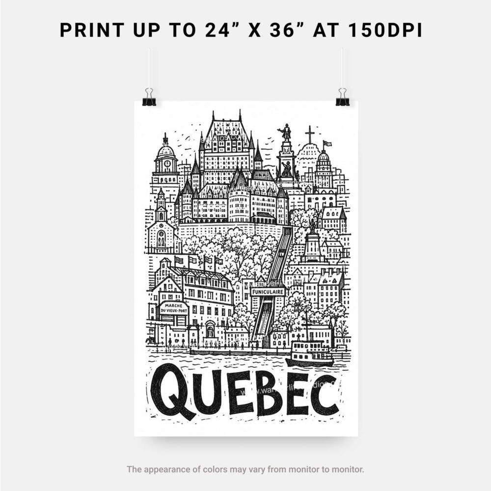 06 - Quebec City Art - Pencil Style Art - Digital Download - Print Size.jpg 06 - Quebec City Art - Pencil Style Art - Digital Download - Print Size.jpg