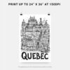 06 - Quebec City Art - Pencil Style Art - Digital Download - Print Size.jpg
