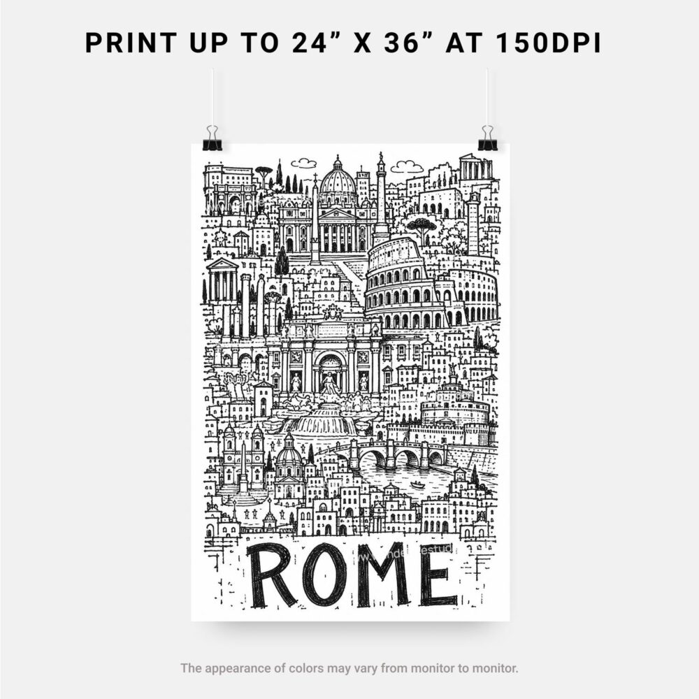 06 - Rome City Art - Pencil Style Art - Digital Download - Print Size.jpg 06 - Rome City Art - Pencil Style Art - Digital Download - Print Size.jpg