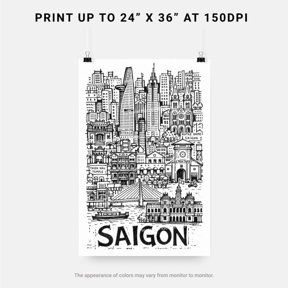 06 - Saigon City Art - Pencil Style Art - Digital Download - Print Size.jpg 06 - Saigon City Art - Pencil Style Art - Digital Download - Print Size.jpg