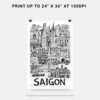 06 - Saigon City Art - Pencil Style Art - Digital Download - Print Size.jpg