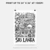 06 - Sri Lanka Travel Art - Pencil Style Art - Digital Download - Print Size.jpg