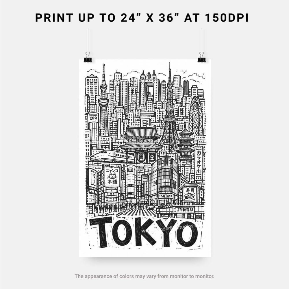 06 - Tokyo City Art - Pencil Style Art - Digital Download - Print Size.jpg 06 - Tokyo City Art - Pencil Style Art - Digital Download - Print Size.jpg
