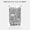 06 - Toronto City Art - Pencil Style Art - Digital Download - Print Size.jpg