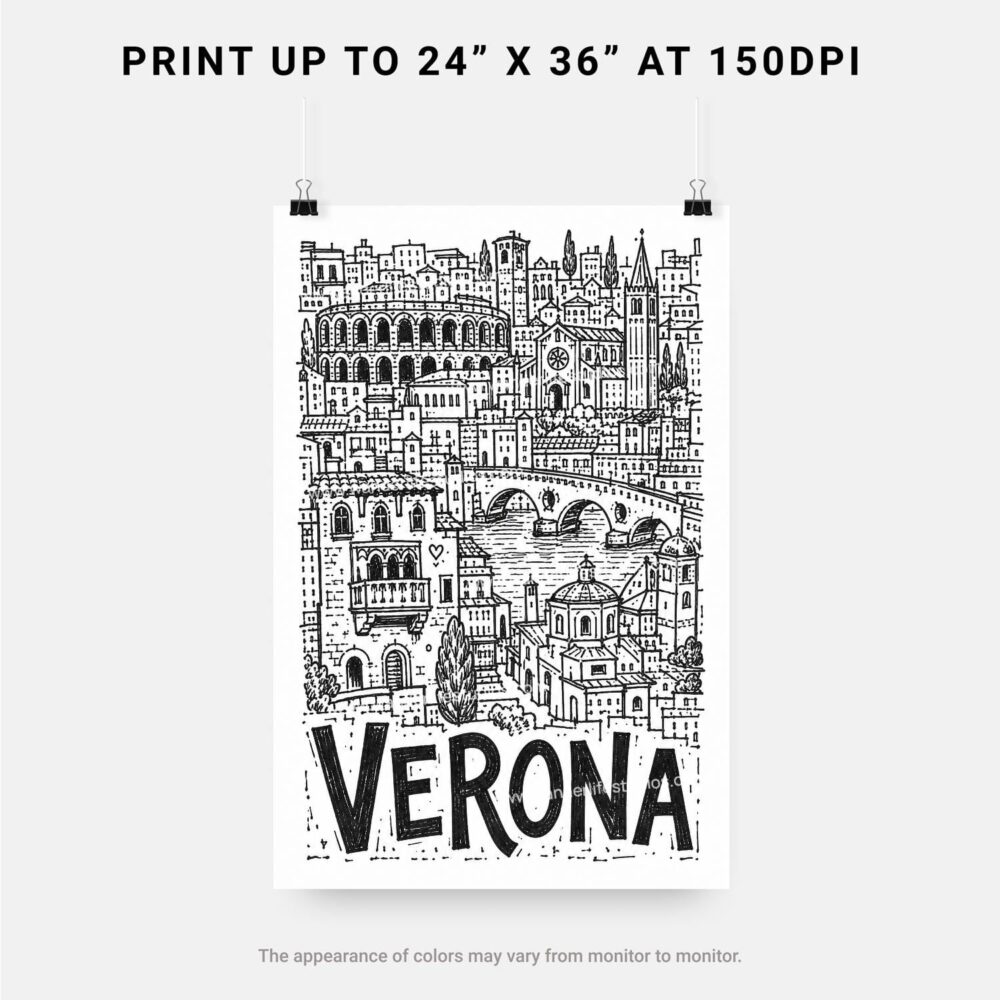 06 - Verona City Art - Pencil Style Art - Digital Download - Print Size.jpg 06 - Verona City Art - Pencil Style Art - Digital Download - Print Size.jpg