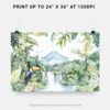 07 - Costa Rica Arenal Volcano Watercolor - Horizontal Art - Digital Download - Print Size.jpg