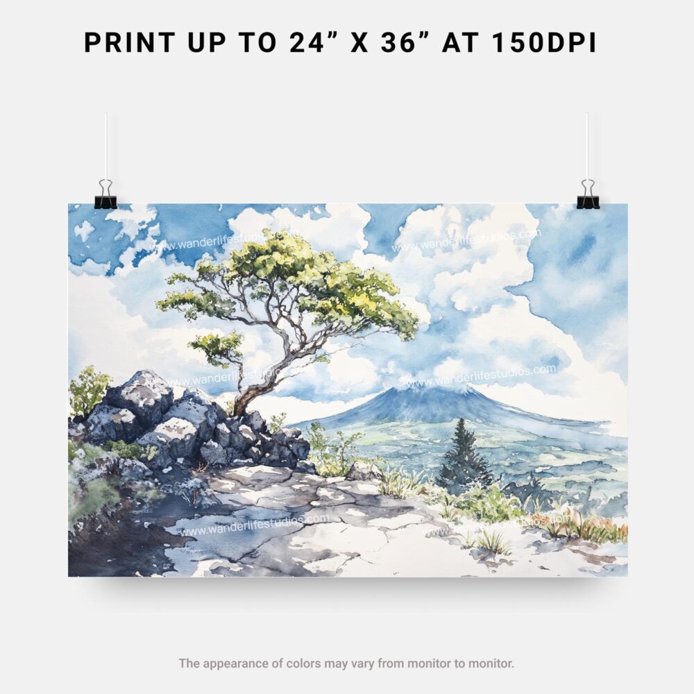 07 - Hawaii Volcanoes National Park Watercolor - Horizontal Art - Digital Download - Print Size.jpg 07 - Hawaii Volcanoes National Park Watercolor - Horizontal Art - Digital Download - Print Size.jpg