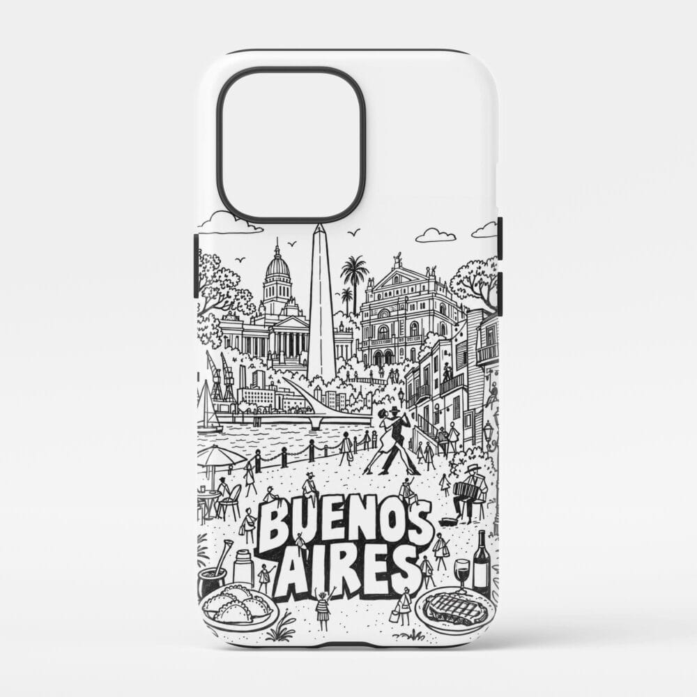 01 - Buenos Aires Phone Case Pencil Style.jpg