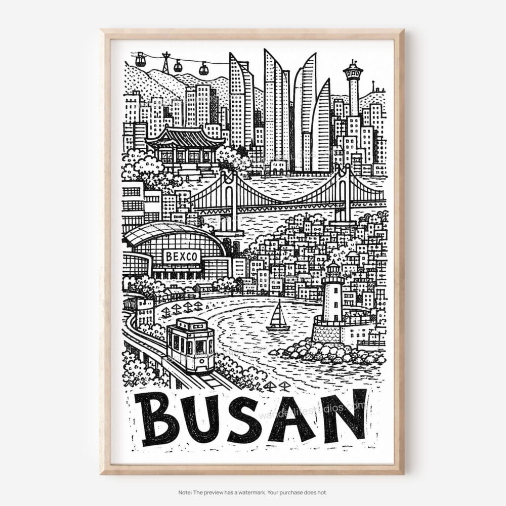 01 - Busan City Art - Pencil Style Art - Digital Download - Main.jpg 01 - Busan City Art - Pencil Style Art - Digital Download - Main.jpg