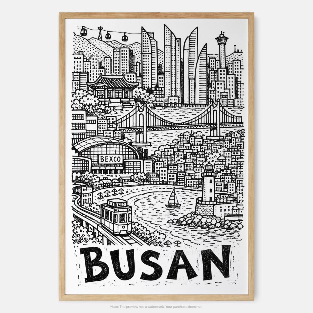 01 - Busan City Art - Pencil Style Art Print - Main - Vertical.jpg 01 - Busan City Art - Pencil Style Art Print - Main - Vertical.jpg