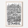 01 - Istanbul City Art - Pencil Style Art - Digital Download - Main.jpg