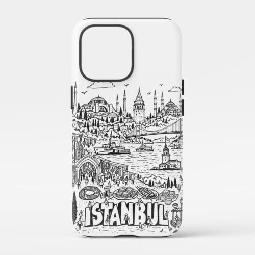 01 - Istanbul Phone Case Pencil Style.jpg