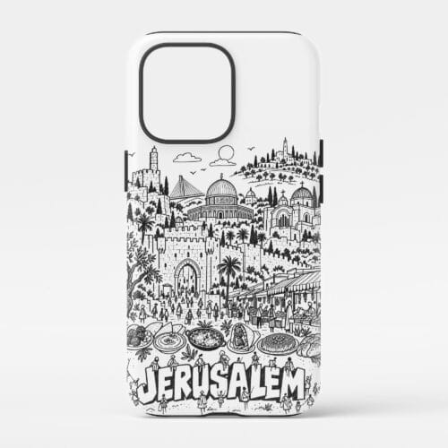 01 - Jerusalem Phone Case Pencil Style.jpg