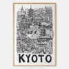 01 - Kyoto City Art - Pencil Style Art Print - Main - Vertical.jpg