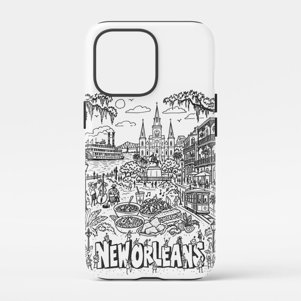 01 - New Orleans Phone Case Pencil Style.jpg