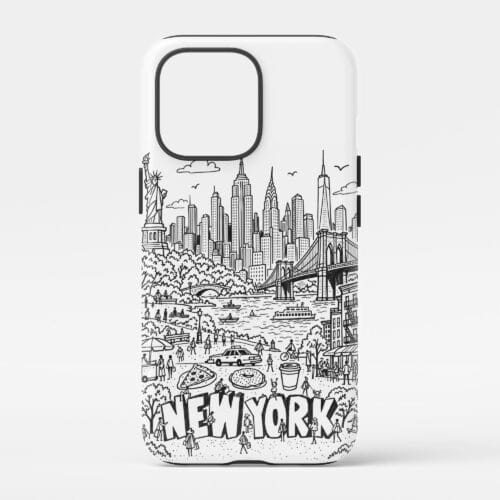 01 - New York City Phone Case Pencil Style 2.jpg