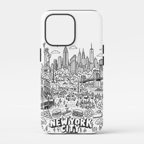 01 - New York City Phone Case Pencil Style.jpg
