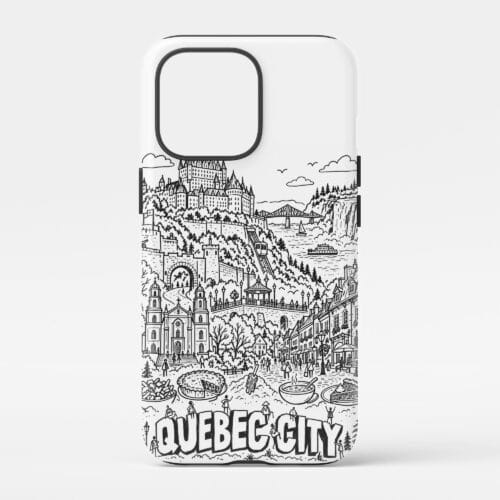 01 - Quebec City Phone Case Pencil Style.jpg