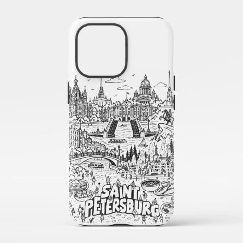 01 - Saint Petersburg Phone Case Pencil Style.jpg