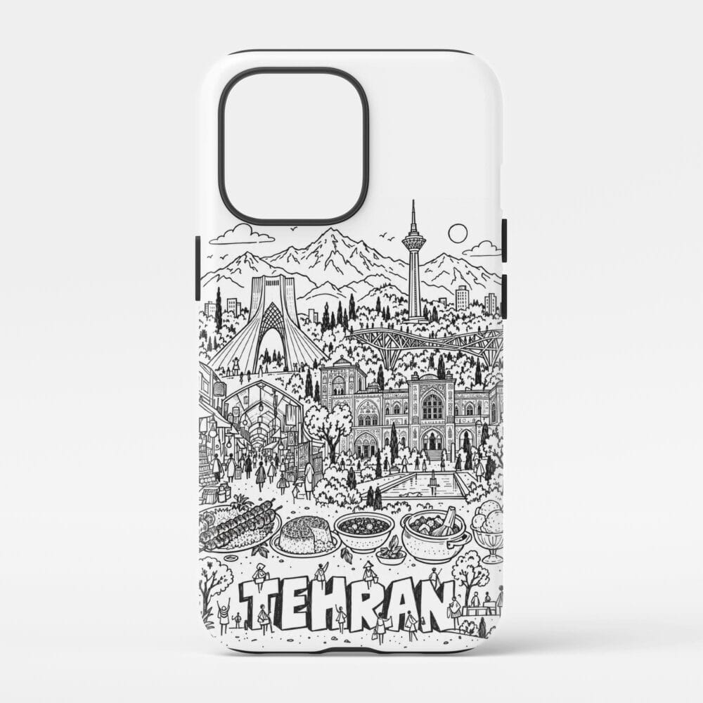 01 - Tehran Phone Case Pencil Style.jpg 01 - Tehran Phone Case Pencil Style.jpg