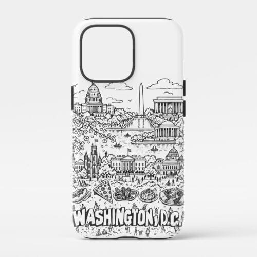 01 - Washington DC Phone Case Pencil Style.jpg