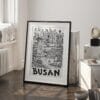 03 - Busan City Art - Pencil Style Art - Digital Download - Frame Standing on floor.jpg
