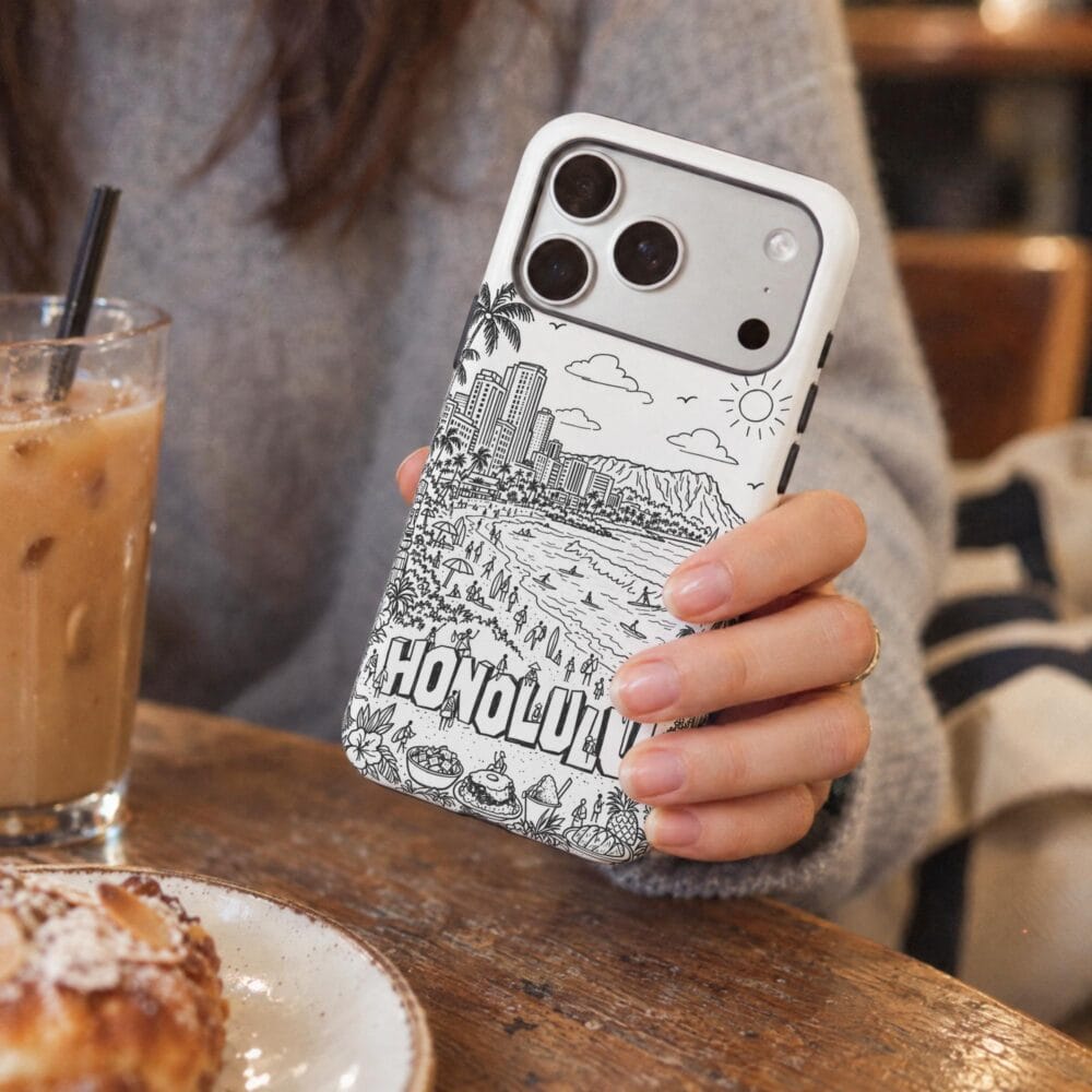04 - Honolulu Phone Case Pencil Style.jpg 04 - Honolulu Phone Case Pencil Style.jpg
