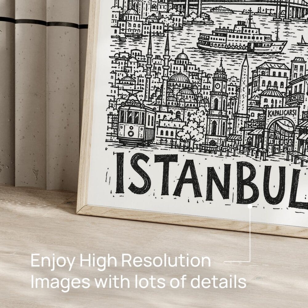 05 - Istanbul City Art - Pencil Style Art - Digital Download - Detail Zoom.jpg 05 - Istanbul City Art - Pencil Style Art - Digital Download - Detail Zoom.jpg