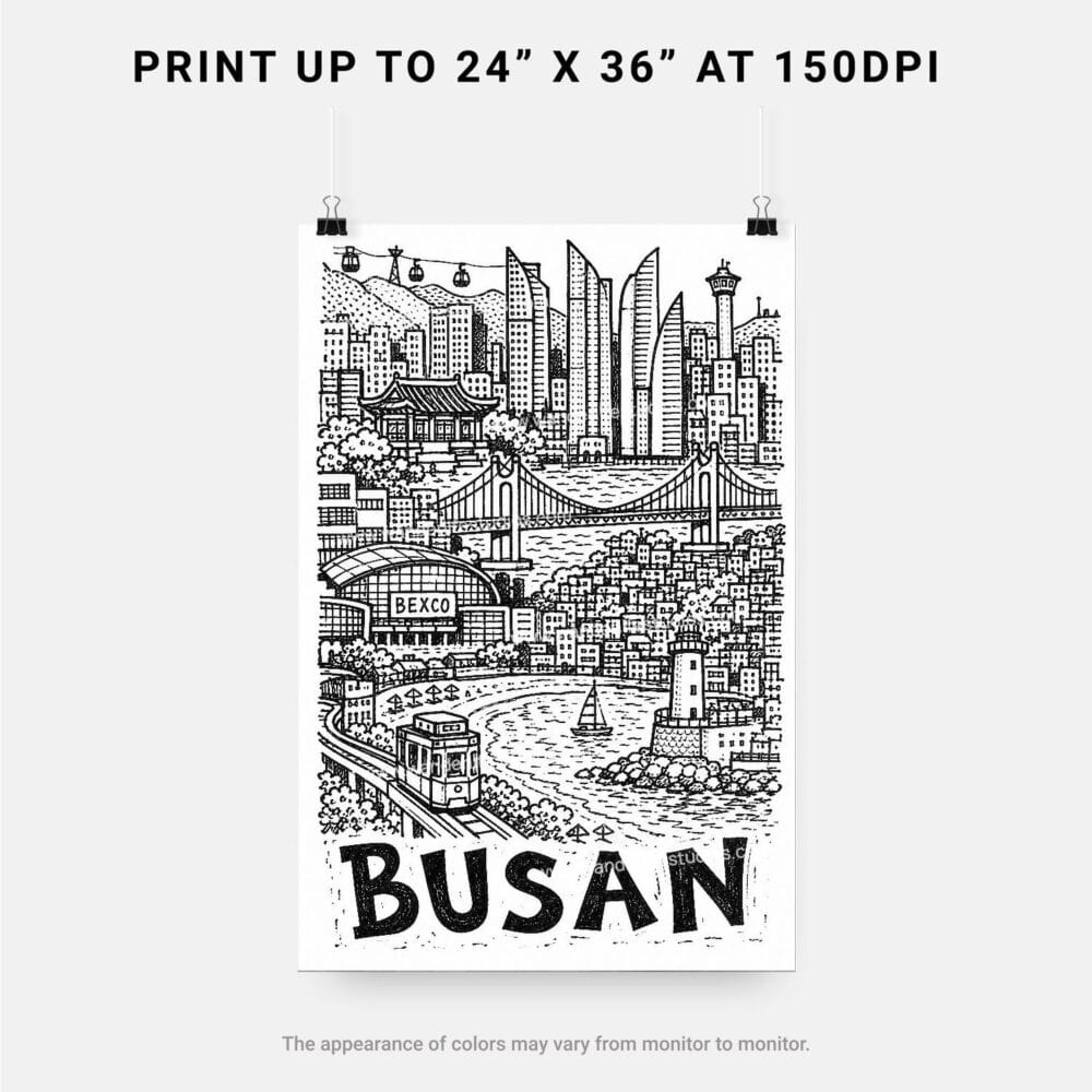 06 - Busan City Art - Pencil Style Art - Digital Download - Print Size.jpg 06 - Busan City Art - Pencil Style Art - Digital Download - Print Size.jpg