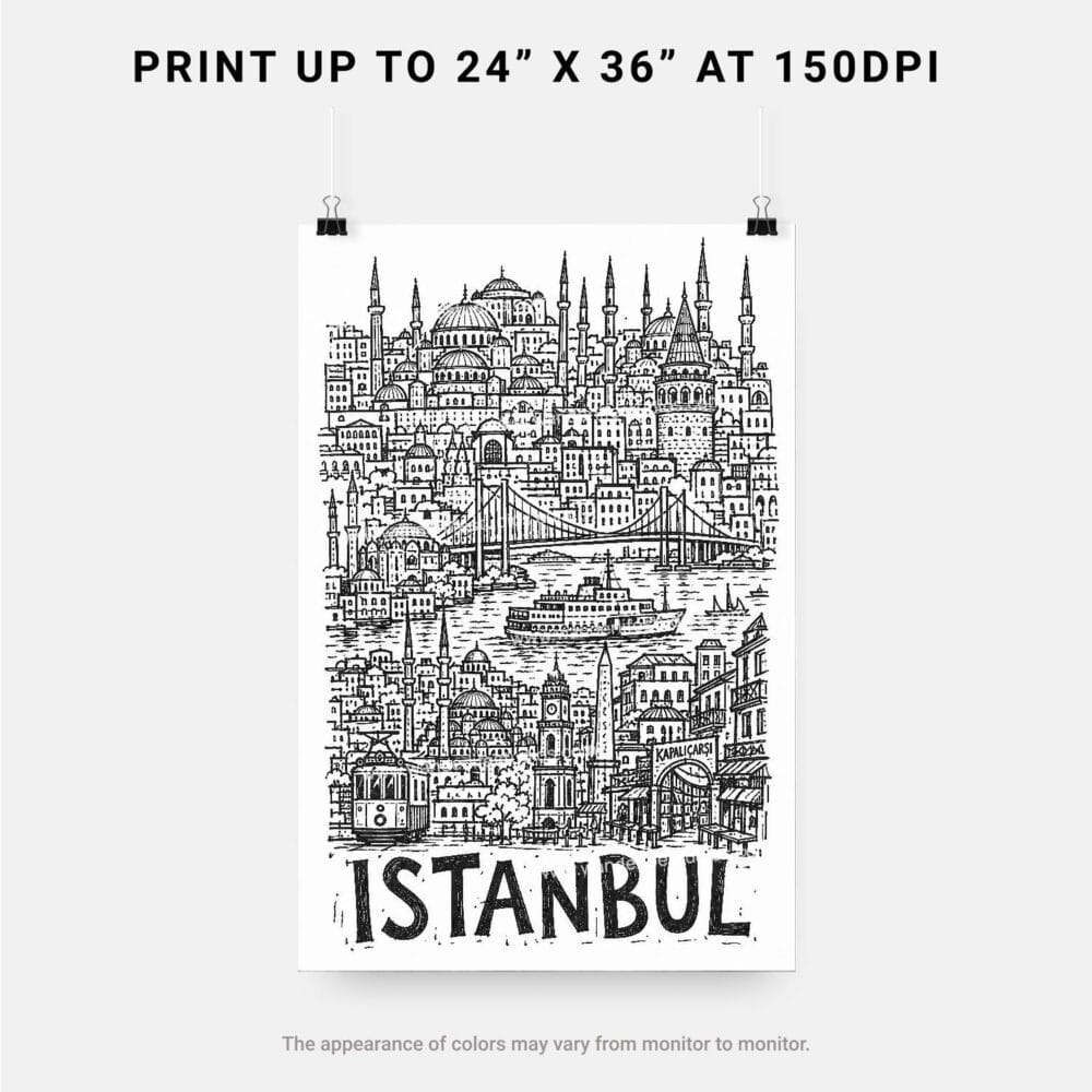 06 - Istanbul City Art - Pencil Style Art - Digital Download - Print Size.jpg 06 - Istanbul City Art - Pencil Style Art - Digital Download - Print Size.jpg