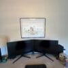 etsy customer review photo Raleigh Skyline framed